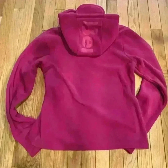 Bench Women's Purple Asymmetric Zip-Up Microfleece Jacket Size M - Picture 11 of 11